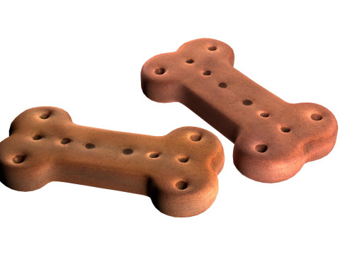 Dog food bone Modelo 3D
