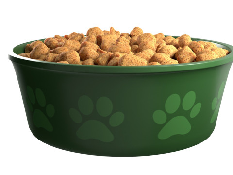 Dog food bowl 3D मॉडल