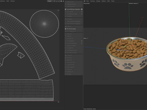 Dog food bowl 3D Model