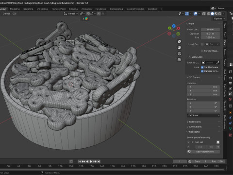 Dog food bowl 2 3Dモデル