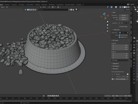 Dog food bowl 3 Modelo 3D