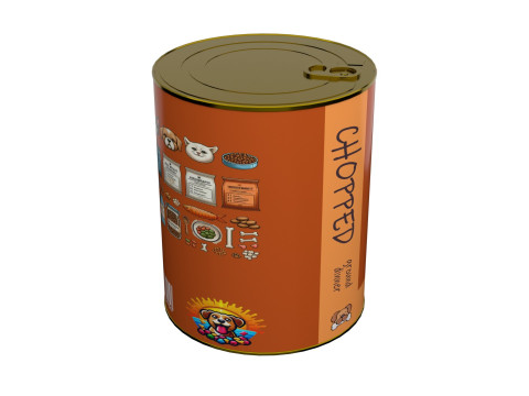 Dog food can Modelo 3D