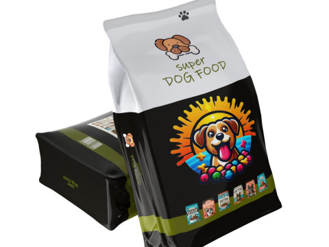 Dog food package 1 Modello 3D