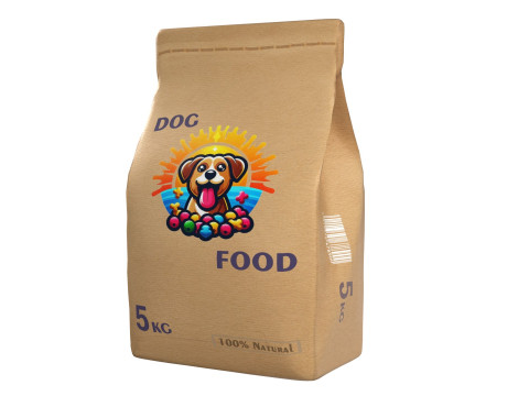 Dog food package 2 3D Model