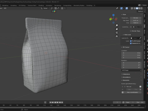 Dog food package 2 3D Model