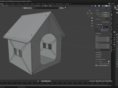 कुत्ते का घर 3D मॉडल