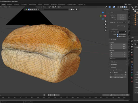 Bread 3D Model