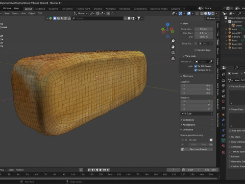 Bread 5 Model 3D