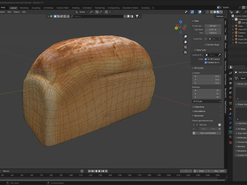 Bread 6 Modello 3D