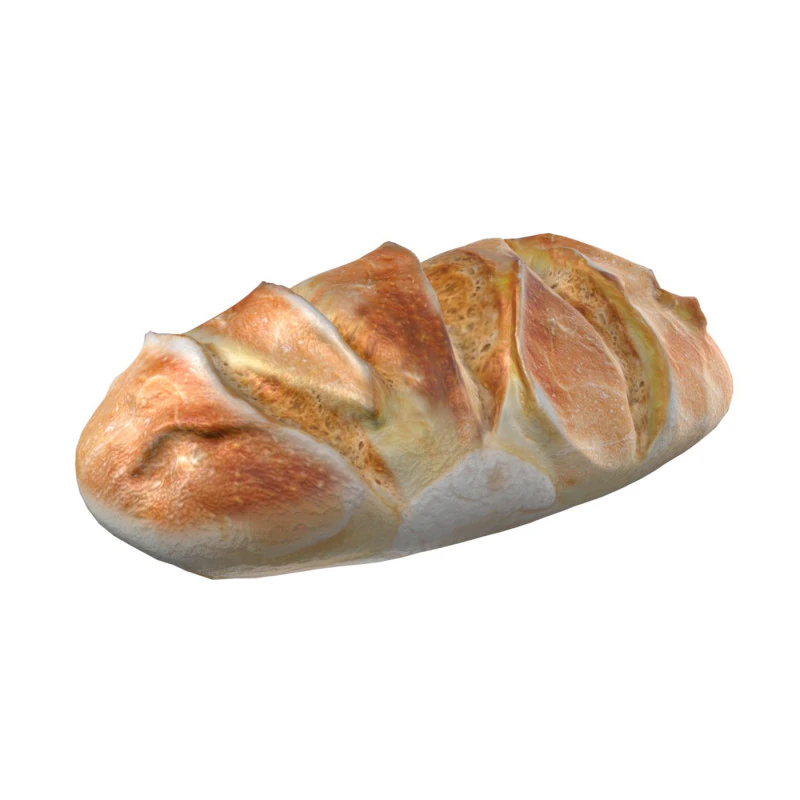 Bread 8 3D Model .c4d .max .obj .3ds .fbx .stl .blend 