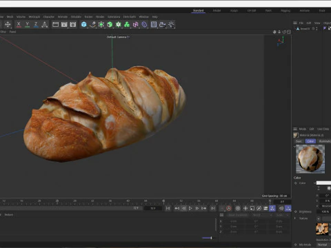 Bread 8 3D Model