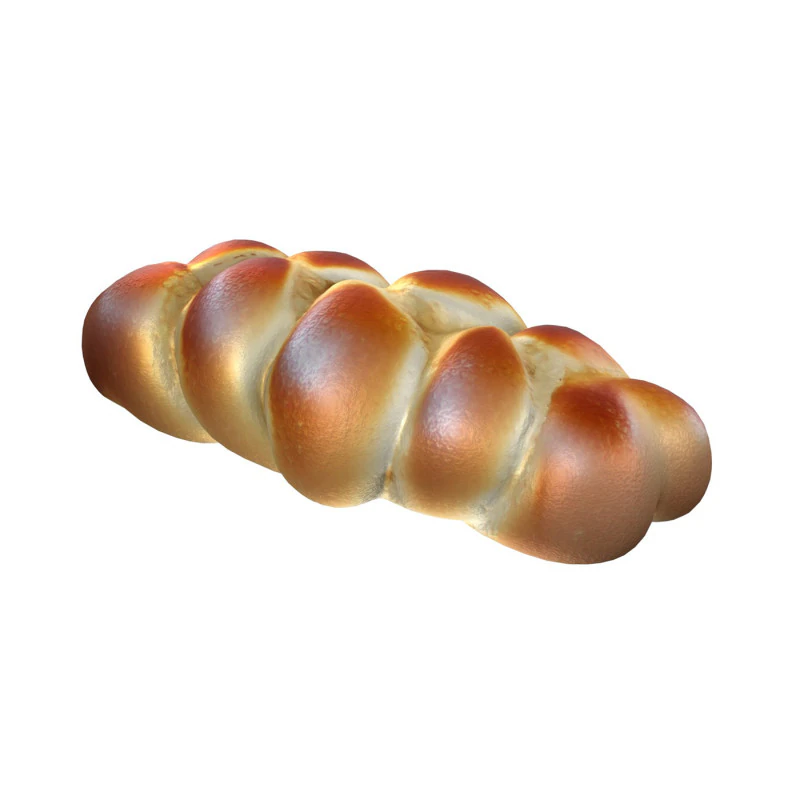Bread 12 3D Model .c4d .max .obj .3ds .fbx .stl .blend 
