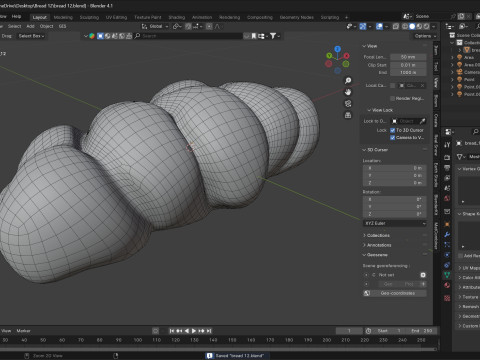 Bread 12 3Dモデル