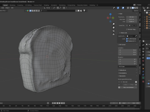 Brown bread Modelo 3D