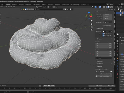 Cardamom Buns 3Dモデル