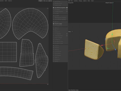 Сырное колесо 3D Модель