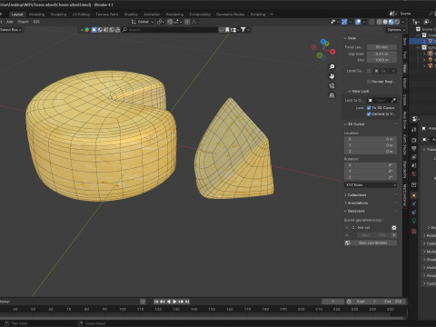 Cheese wheel 3D 모델