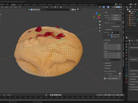 Cherry Bun Modèle 3D