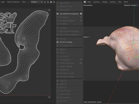 Chicken drumstick raw v3 3D Model