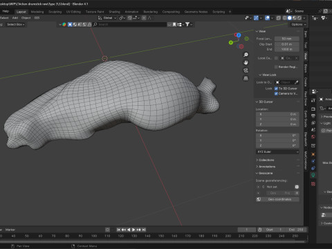 Chicken drumstick raw v3 Modelo 3D