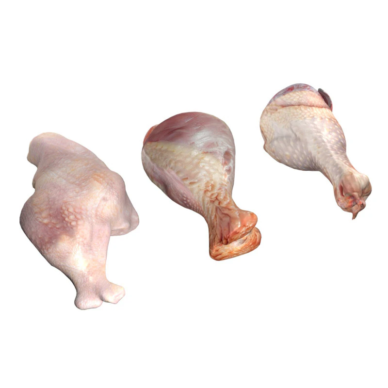 Chicken drumstick raw type 3 3D Model .c4d .max .obj .3ds .fbx .stl .blend
