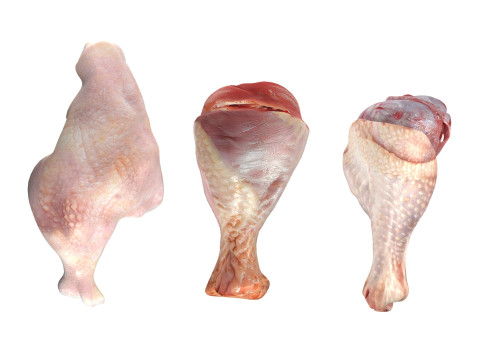 Chicken drumstick raw type 3 Model 3D