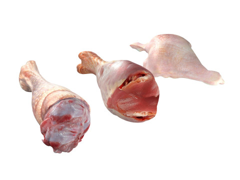Chicken drumstick raw type 3 Model 3D