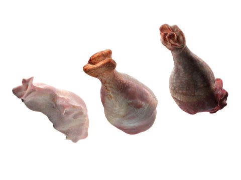 Chicken drumstick raw type 3 3D Model
