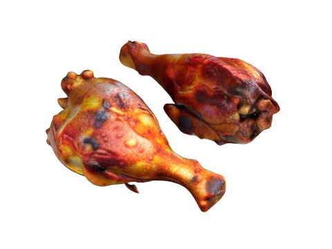 Chicken Fried Leg peice 3D Model