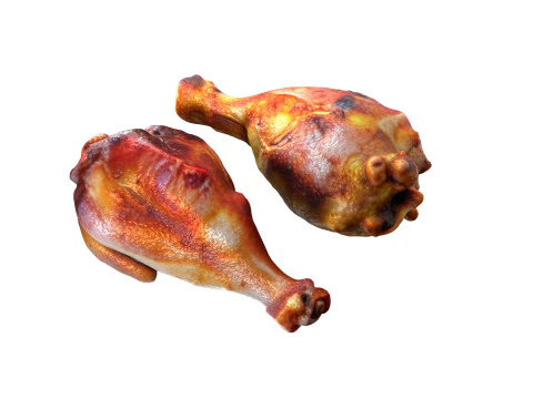 Chicken Fried Leg peice 3D Model