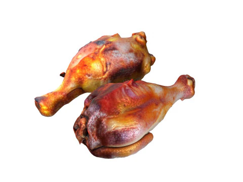 Chicken Fried Leg peice 3D Model