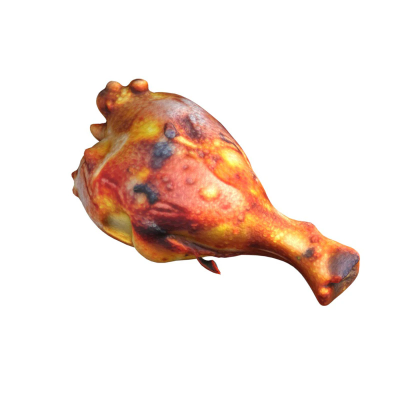 Chicken Fried Leg Piece v1 3D Model .c4d .max .obj .3ds .fbx .stl .blend 