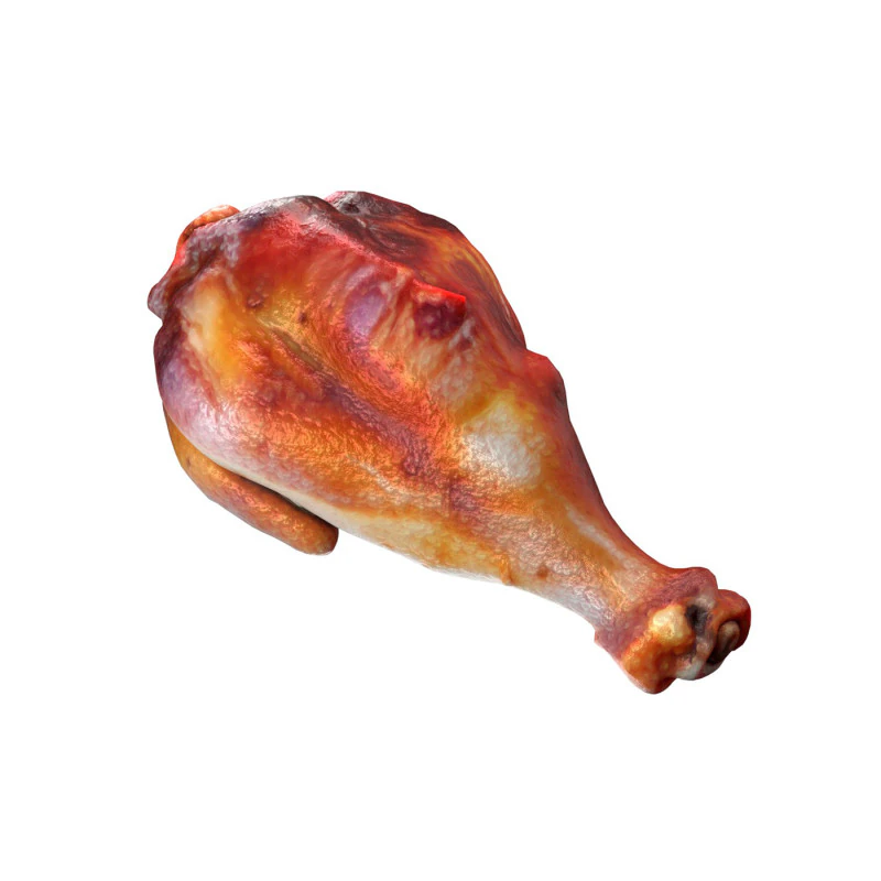 Chicken Fried Leg Piece v2 3D Model .c4d .max .obj .3ds .fbx .stl .blend