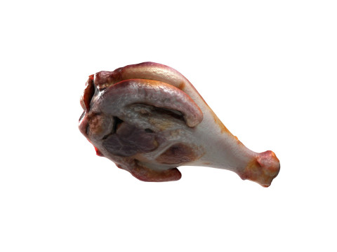 Chicken Fried Leg Piece v2 Model 3D