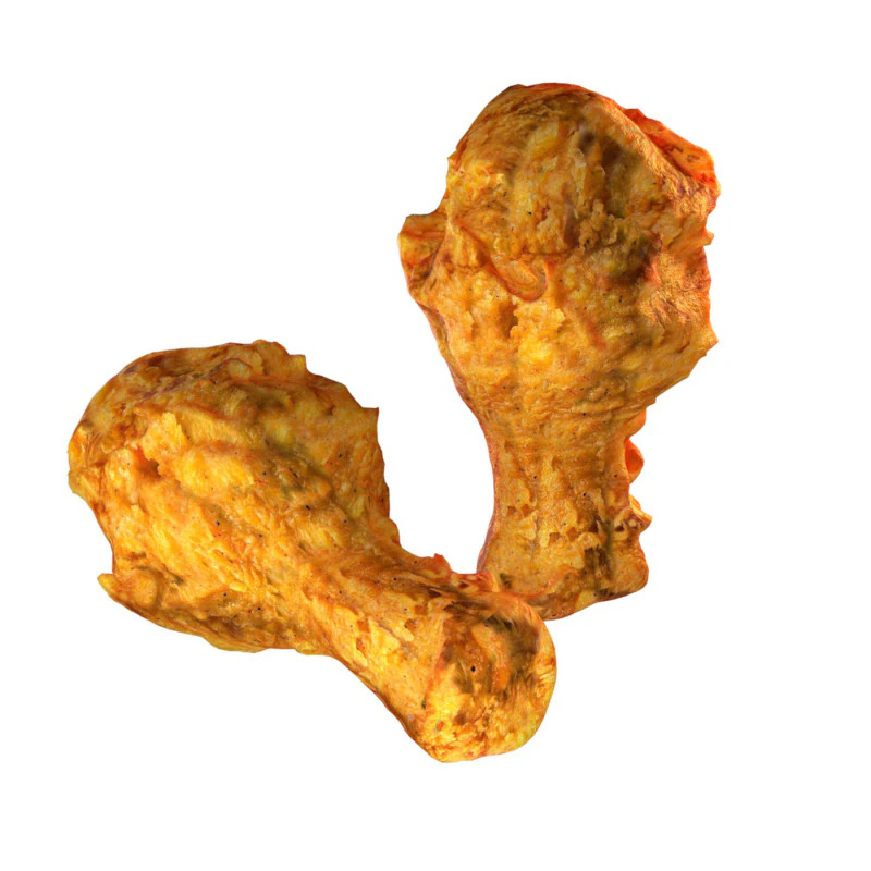 Chicken Leg peice crisp 3D Model .c4d .max .obj .3ds .fbx .stl .blend