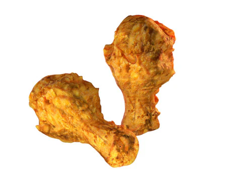 Chicken Leg peice crisp 3D Model