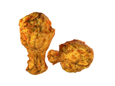 Chicken Leg peice crisp 3D Model