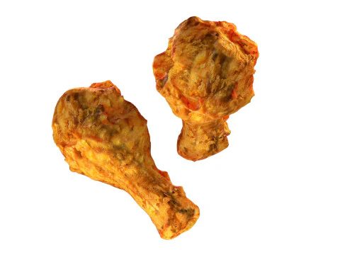 Chicken Leg peice crisp 3D Model