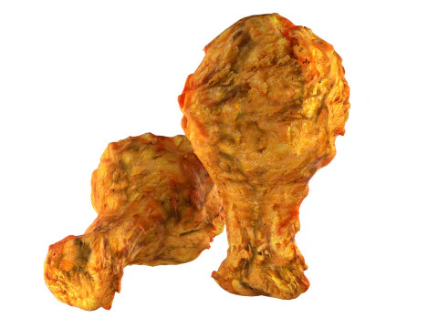 Chicken Leg peice crisp 3D Model