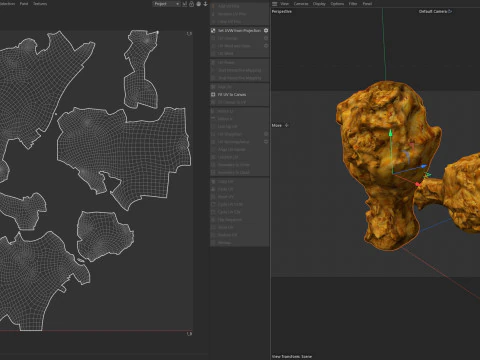 Chicken Leg peice crisp 3D Model