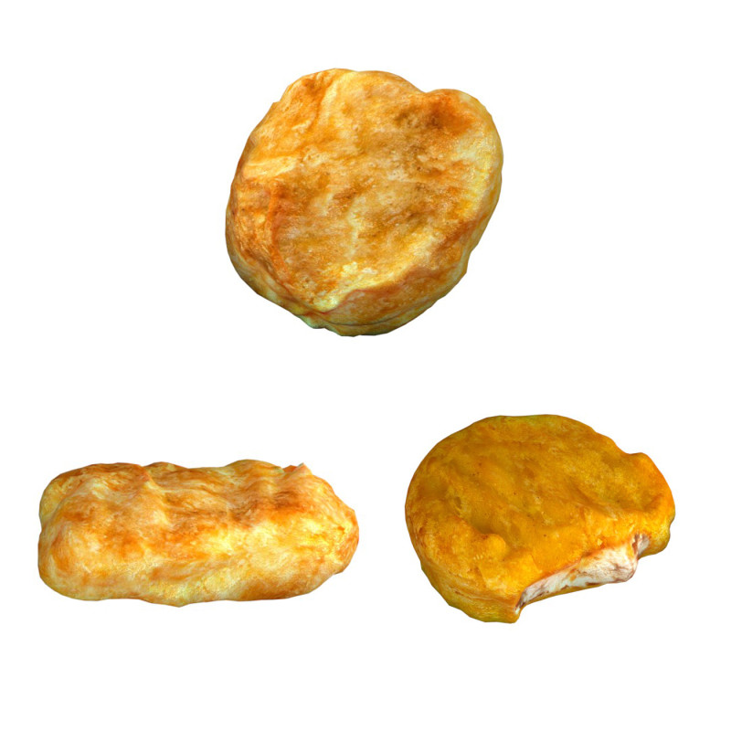 Chicken nuggets Modèle 3D .c4d .max .obj .3ds .fbx .stl .blend