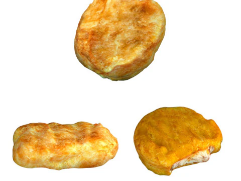 Nuggets de frango Modelo 3D