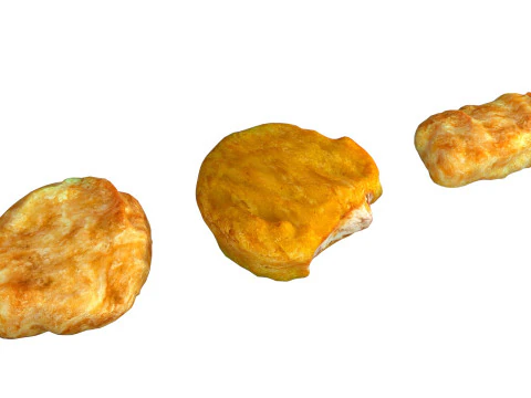 Chicken nuggets 3D Model