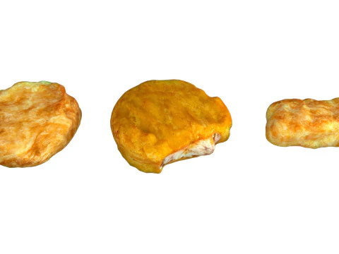 Chicken nuggets 3D Model