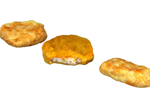 Chicken nuggets Modèle 3D