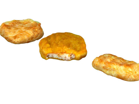 Chicken nuggets 3D Model