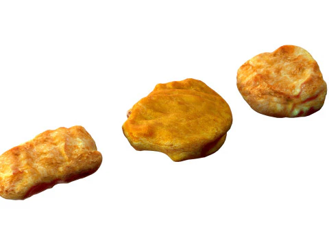 Chicken nuggets 3D Model