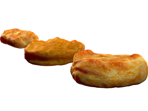 Chicken nuggets Modèle 3D
