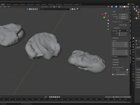 Chicken nuggets Modèle 3D