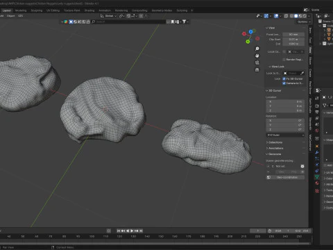 Chicken nuggets 3D Model